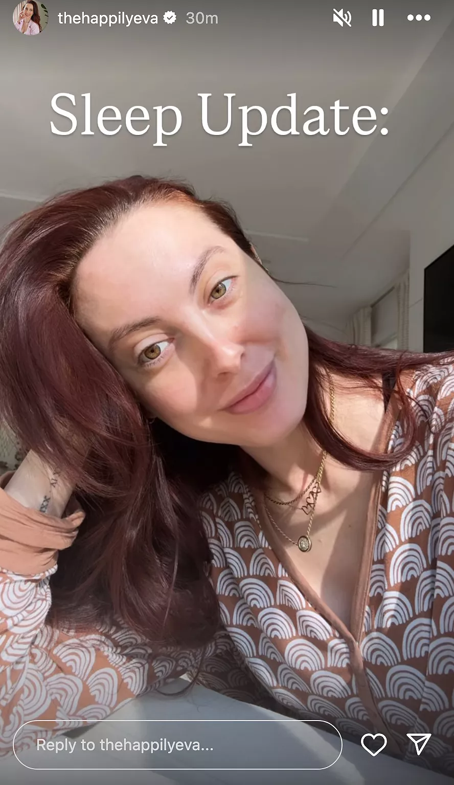 Eva Amurri smiling post-surgery with a sense of relief and confidence