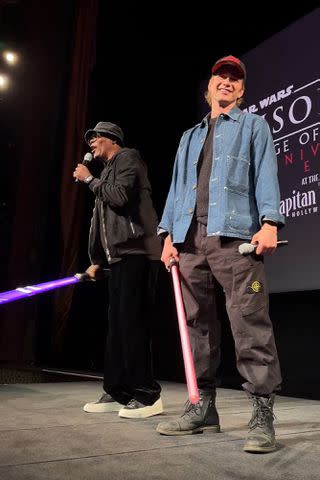 Fans gather for the Star Wars 20th anniversary celebration at a special screening
