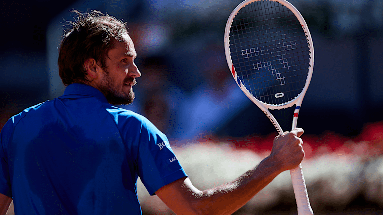 Daniil Medvedev at the Madrid Open
