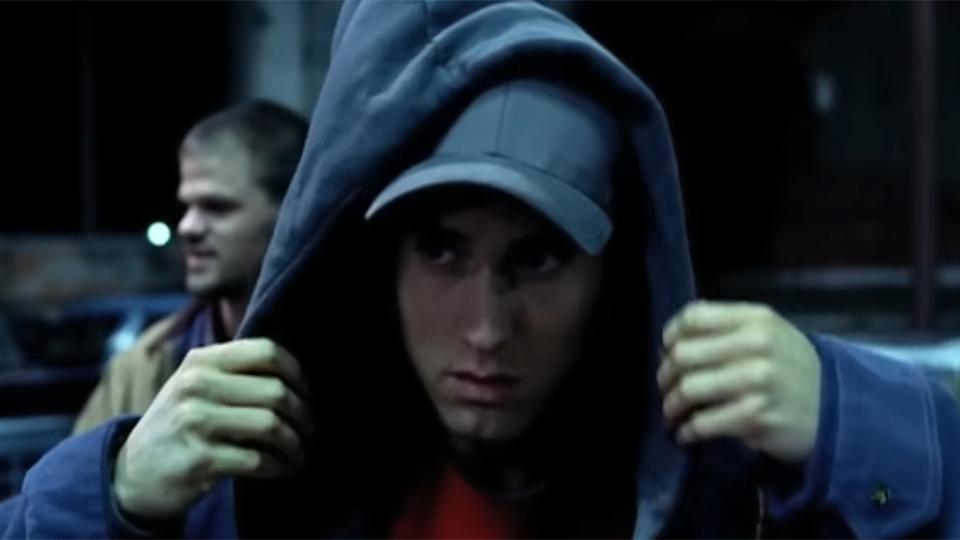 Kim Basinger on the set of 8 Mile, embodying her iconic character.