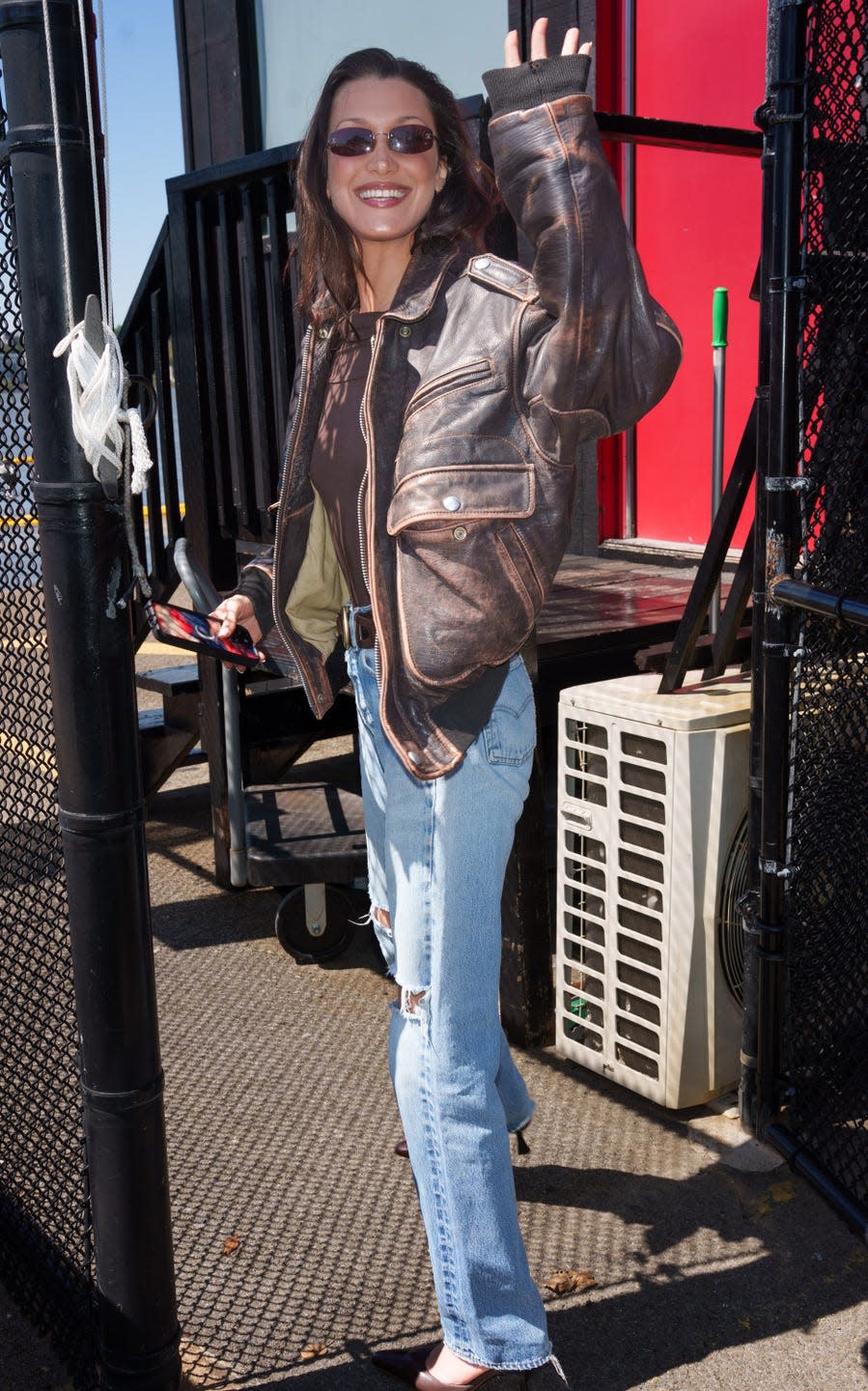 Bella Hadid brings the sheer trend and Western style to life in New York City