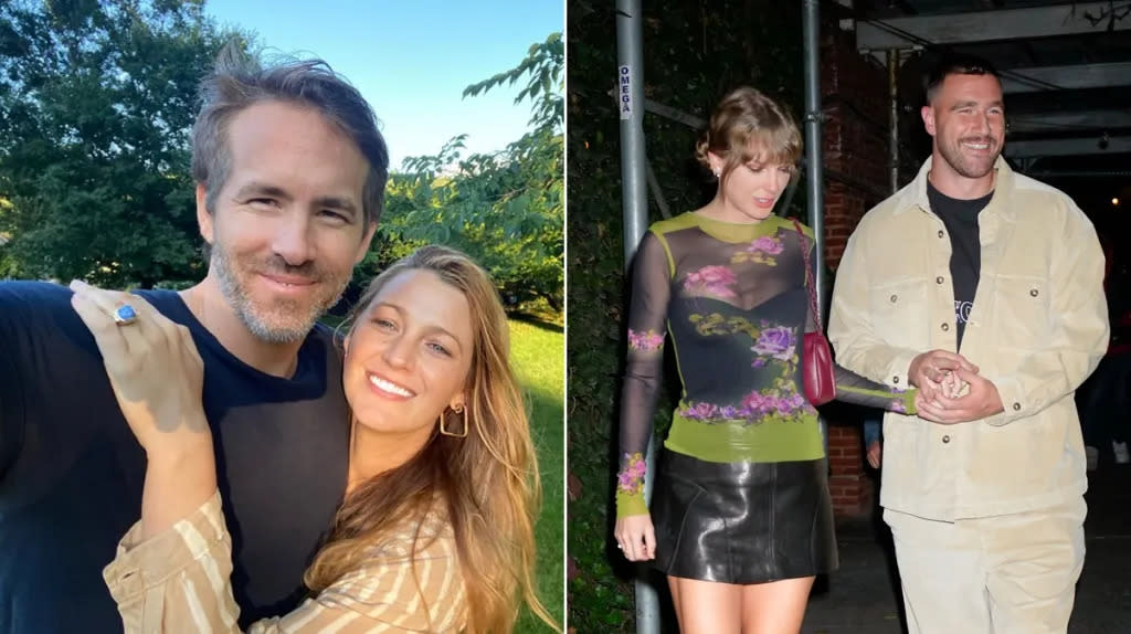 Taylor Swift and Travis Kelce attending an event together