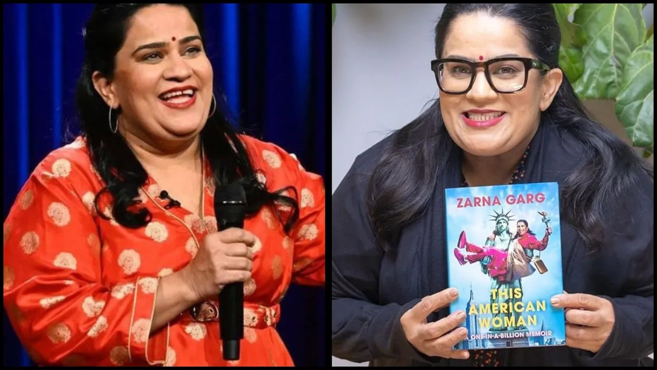 Zarna Garg performing stand-up, sharing her story through comedy