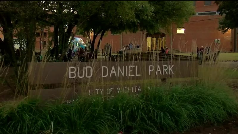 Sunny day at Bud Daniel Park during a Wichita Falls outdoor event