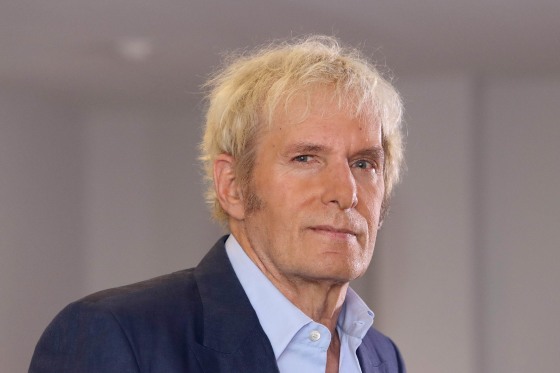 Michael Bolton at home with his family