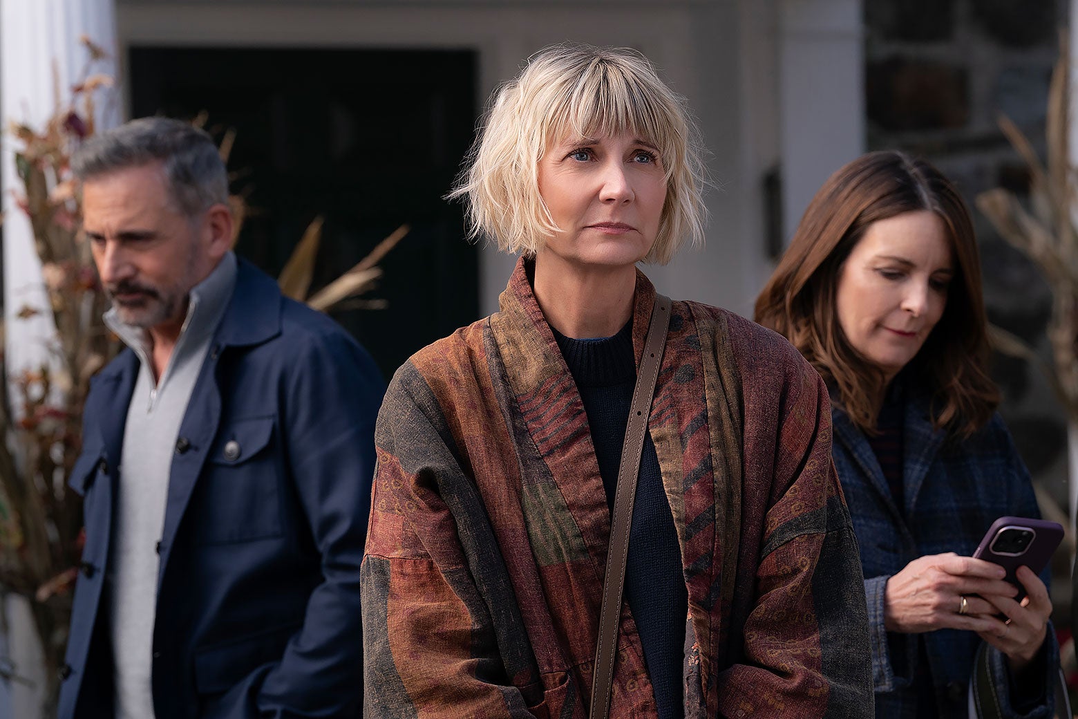Cast of The Four Seasons Netflix series enjoying a lakeside retreat