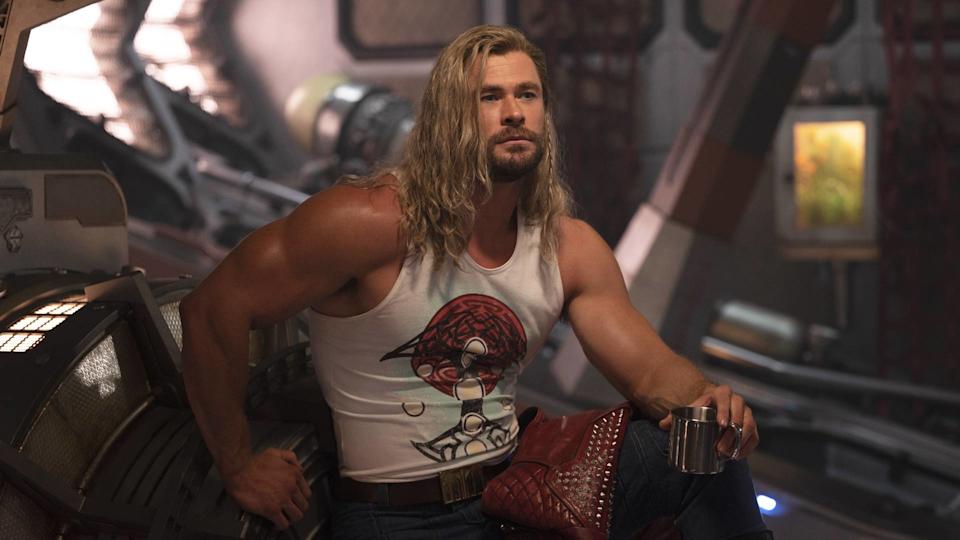 Chris Hemsworth as Thor prepping for Avengers Doomsday filming, showing off his superhero physique