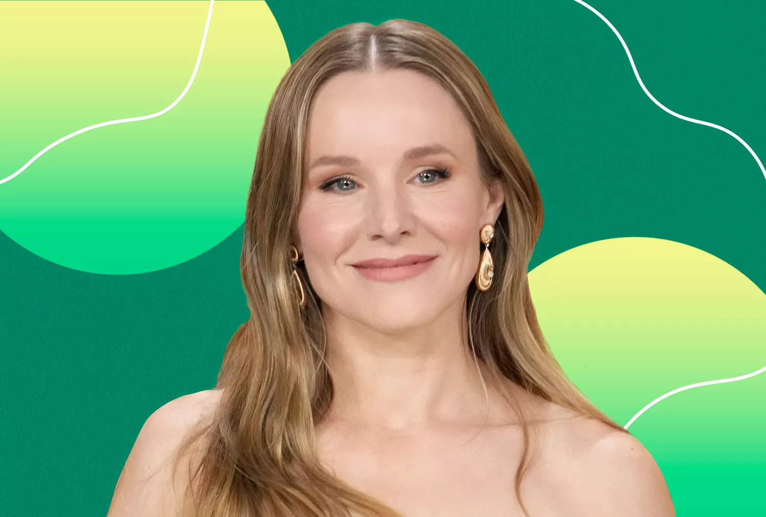 Kristen Bell smiling at a public event, showcasing her approachable personality