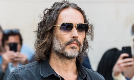 Russell Brand arrives at court