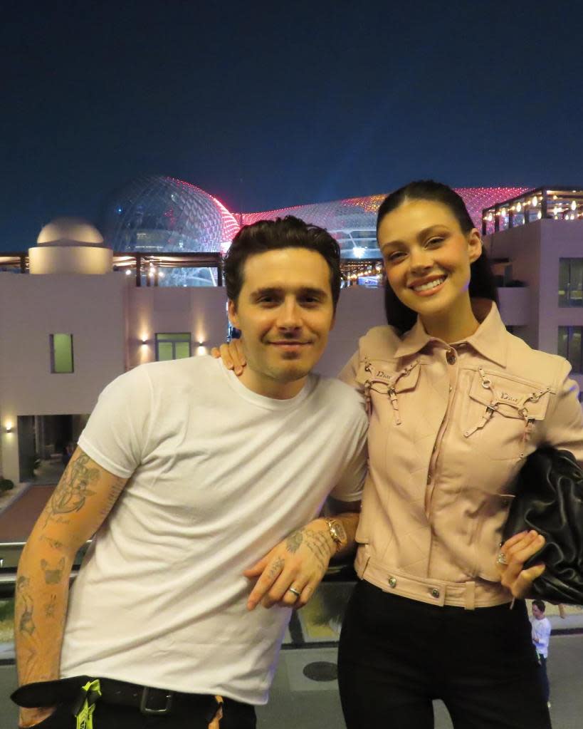 Kim Turnbull attending a Beckham family event