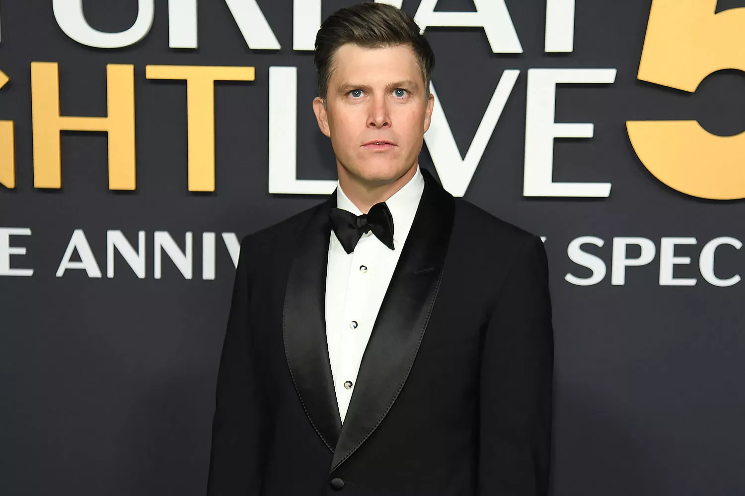Colin Jost on the Staten Island Ferry during SNL sketch