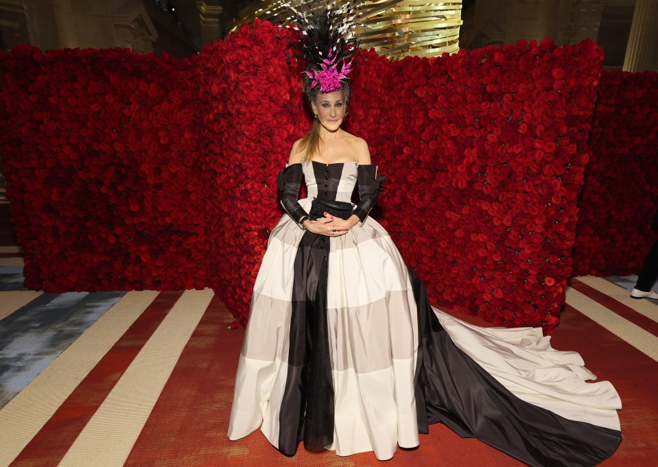 Sarah Jessica Parker at a previous Met Gala in an iconic gown