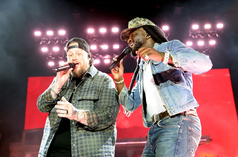 Alan Jackson performing on stage at the ACM Awards 2025