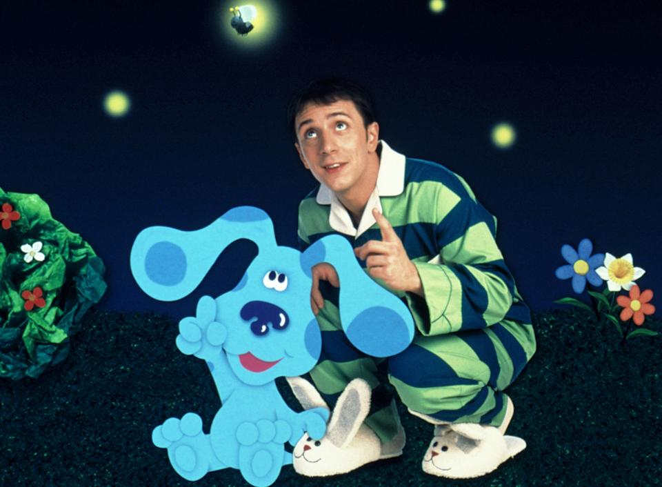 Steven Burns, the original Blue’s Clues host, smiling during an interview