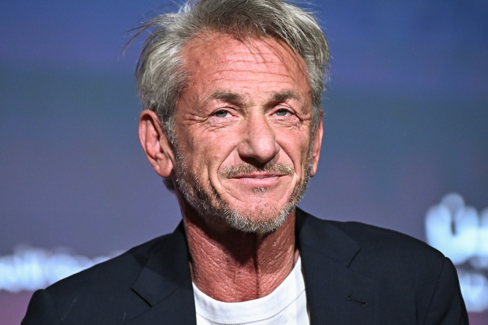 Sean Penn at a film premiere, looking thoughtful