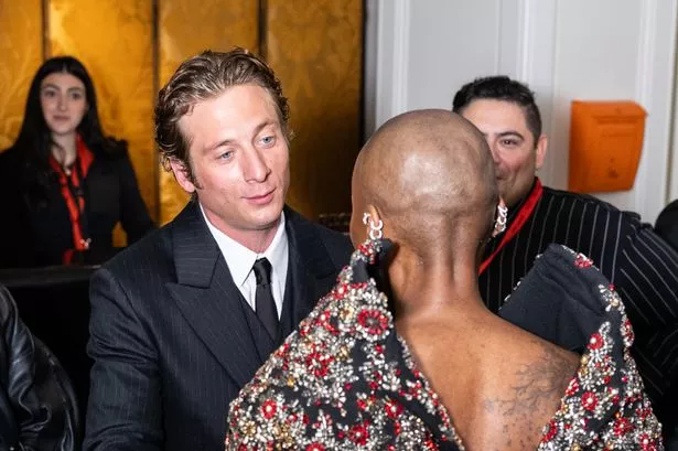 Jeremy Allen White attends the Met Gala in a sleek Louis Vuitton suit