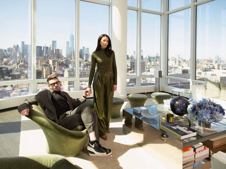 Huma Abedin and Alex Soros in their NoHo apartment
