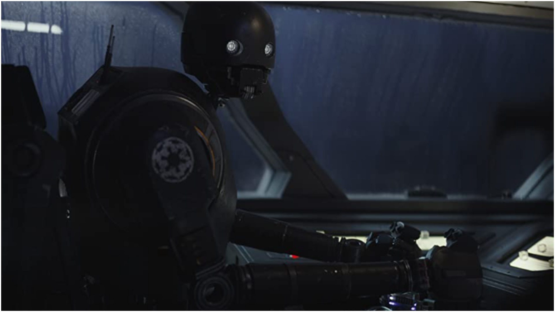Cassian Andor and K-2SO from Rogue One