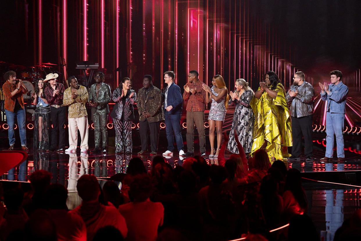 Thunderstorm Artis performing on American Idol