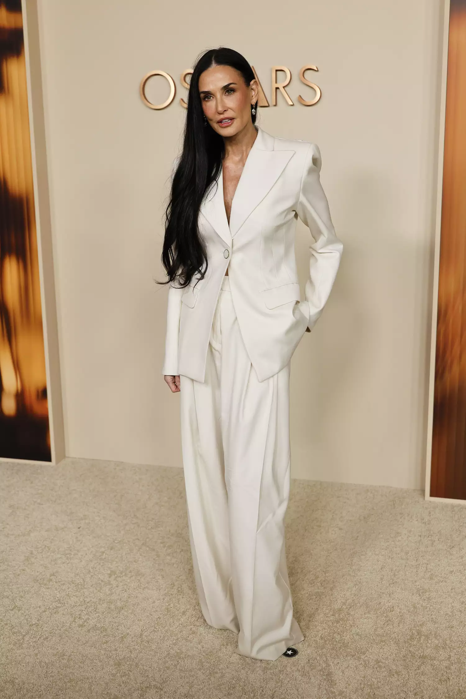 Demi Moore Met Gala 2025 in Thom Browne necktie gown