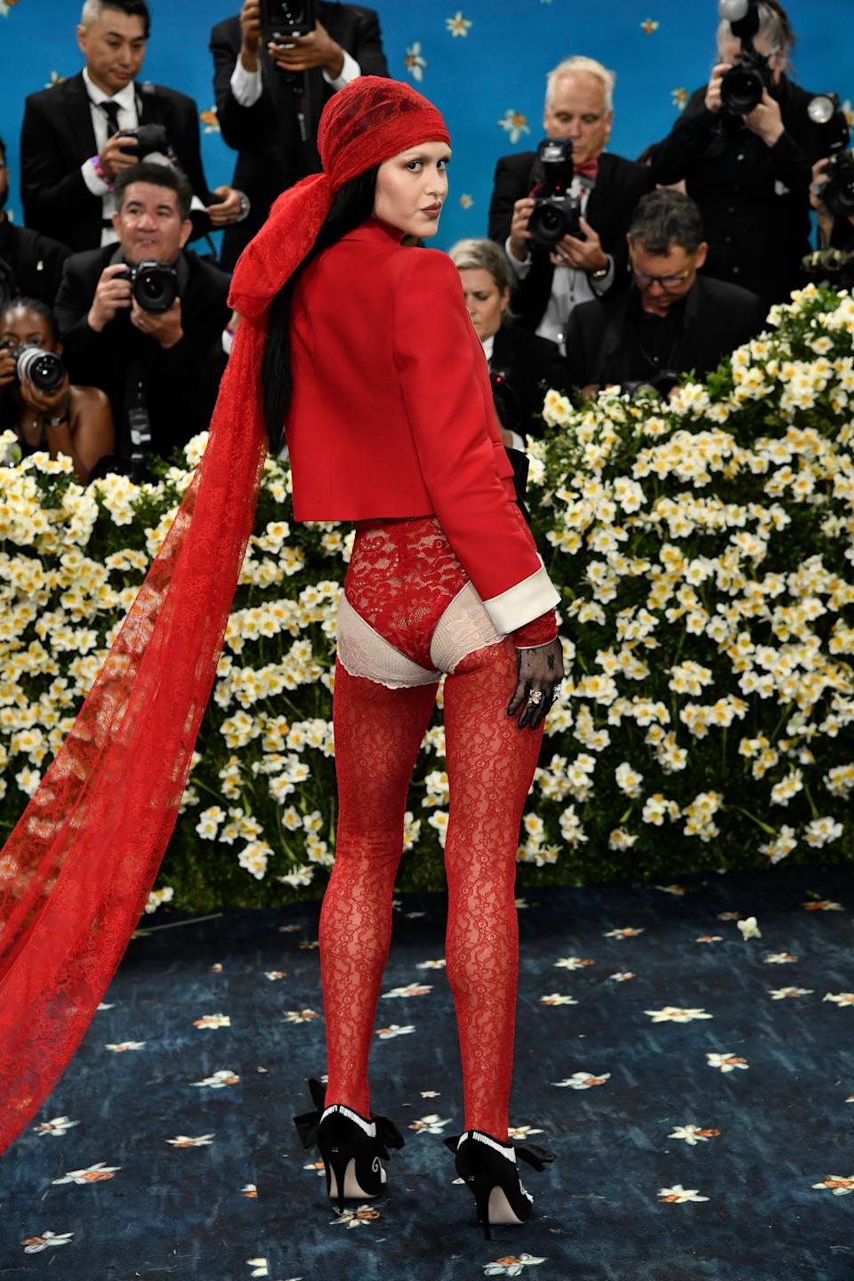 Another showstopping Versace-inspired look at the 2025 Met Gala
