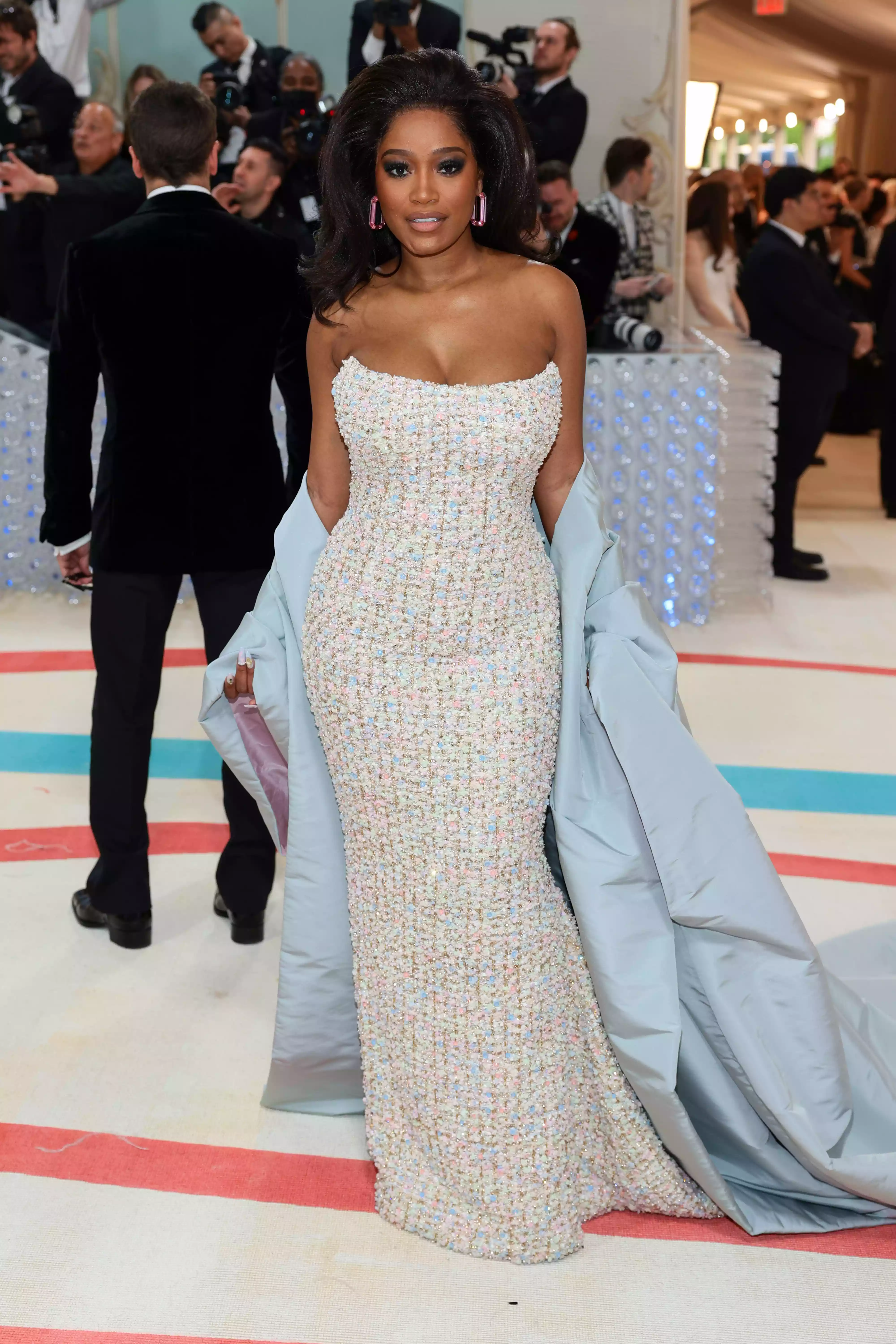 Keke Palmer graces the 2025 Met Gala in a Dorothy Dandridge-inspired gown
