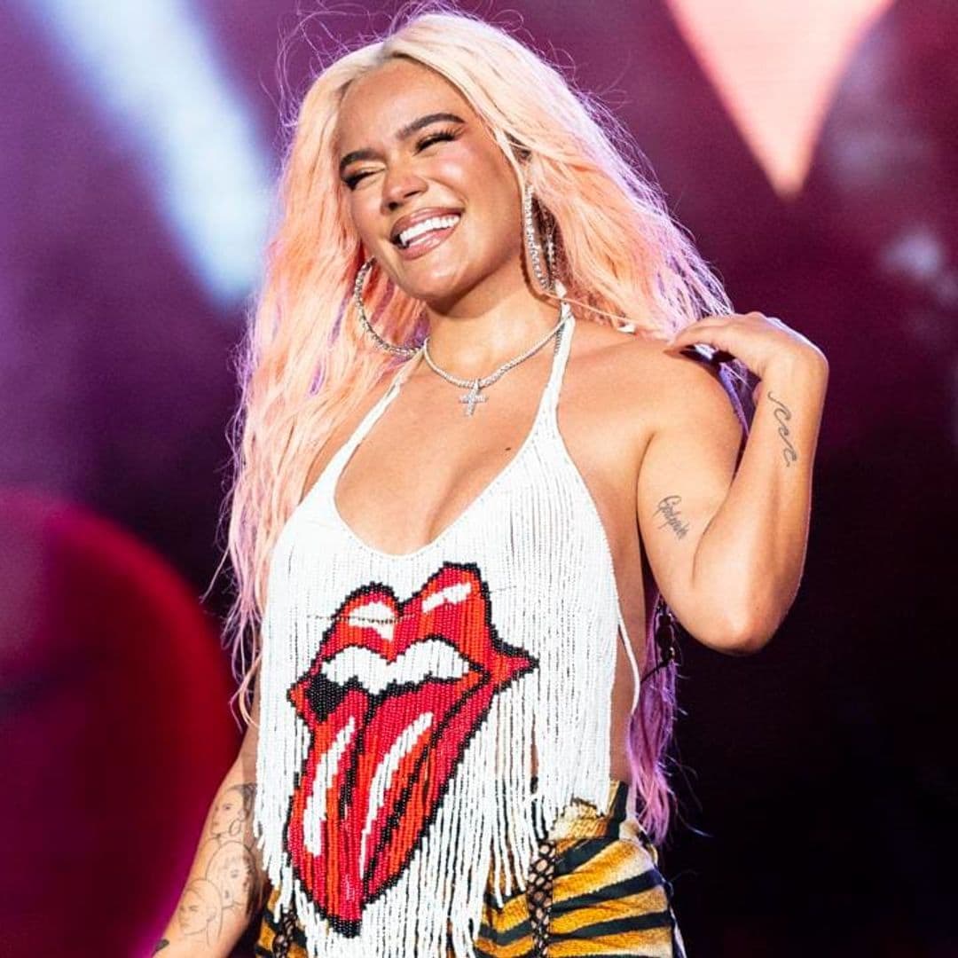 Karol G performing live during her global stadium tour
