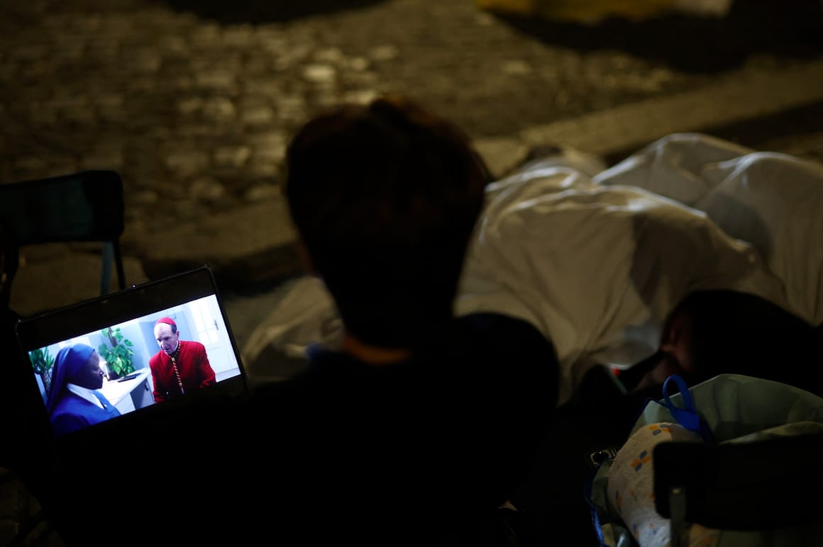 Cardinals gather amid papal intrigue: a scene reminiscent of the conclave movie