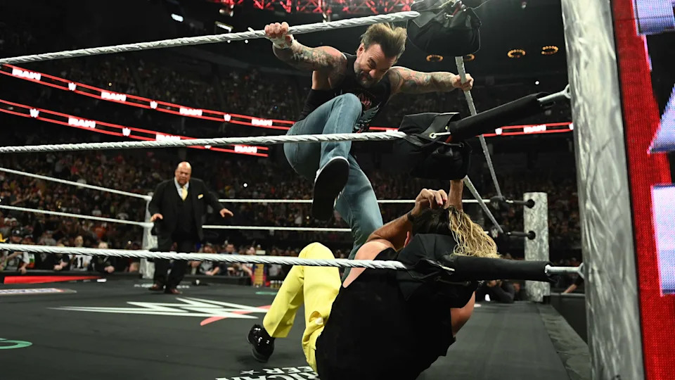 Jey Uso defending the World Heavyweight Championship on WWE Raw