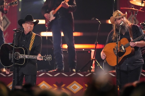 George Strait performing live on stage during his 2025 stadium tour