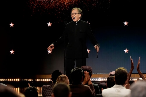 Jackie Chan presenting at the Critics' Choice Awards, 2025