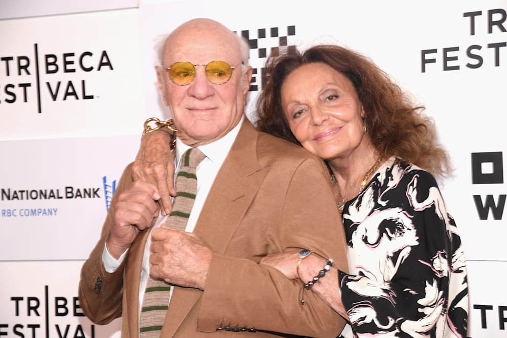 Diane von Furstenberg at a public event, smiling and graceful