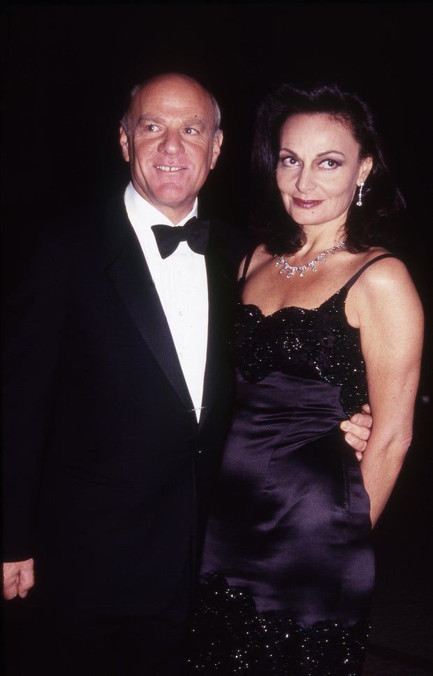Diane von Furstenberg and her husband Barry Diller at a gala event