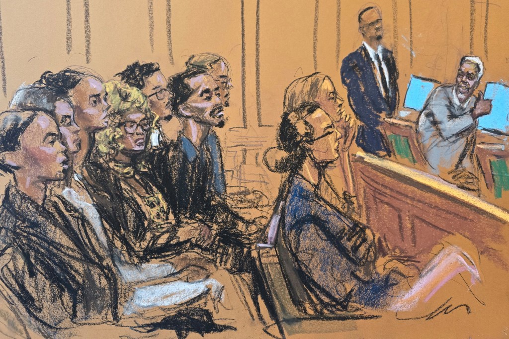 Alex Fine arriving at the Manhattan courthouse to support Cassie Ventura during the Diddy trial