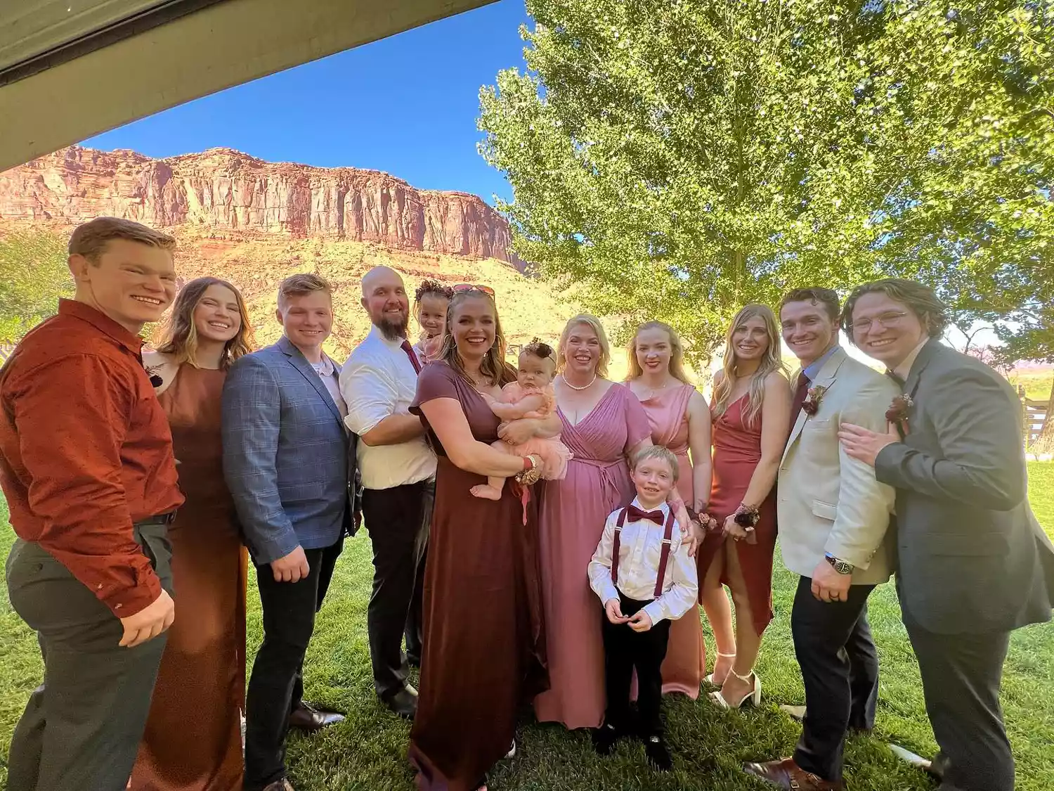 Garrison Brown with family
