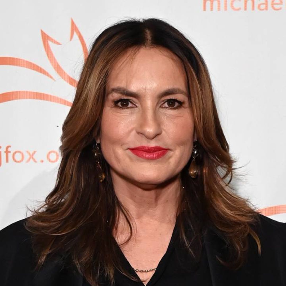 Mariska Hargitay attends a public event, dressed elegantly and smiling for the cameras.