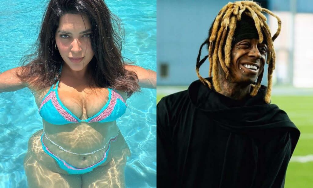 Lil Wayne and Denise Bidot