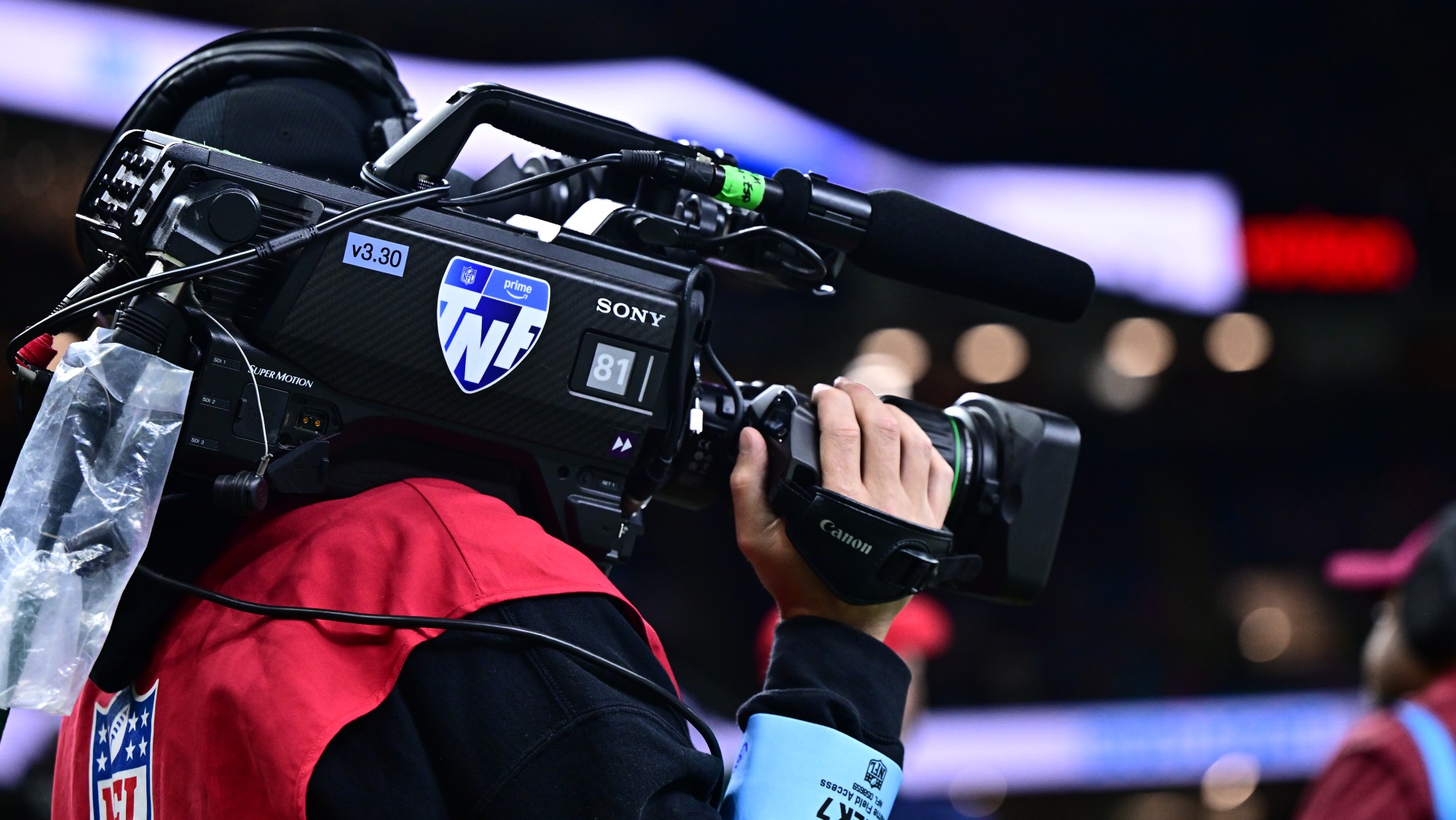 Amazon Prime Video sports camera in action during a live football game, reflecting the latest Amazon Prime news