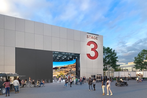 Rendering of Netflix's planned New Jersey studio.