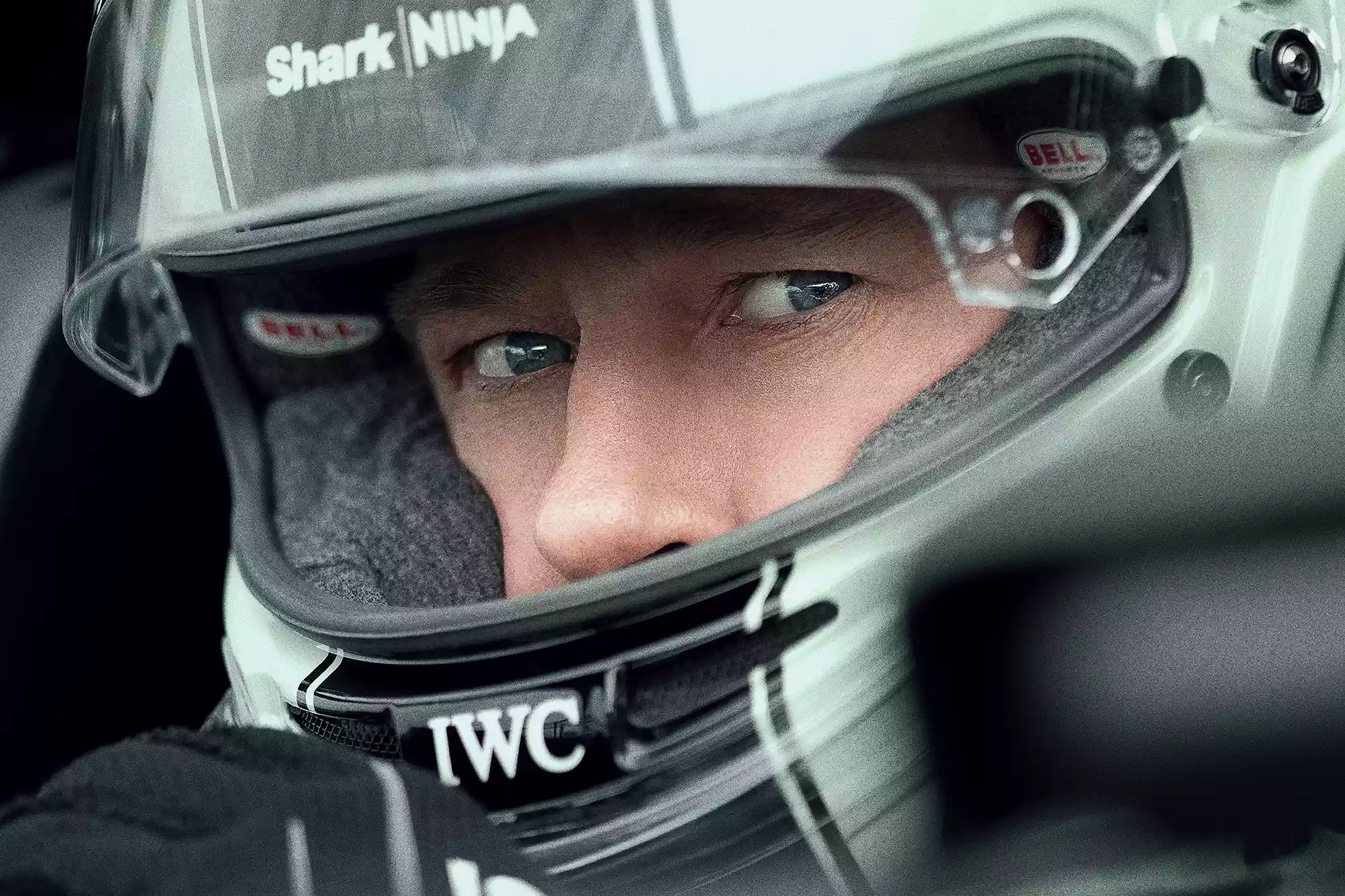 Brad Pitt on a Formula 1 set, bringing his star power to the racing world