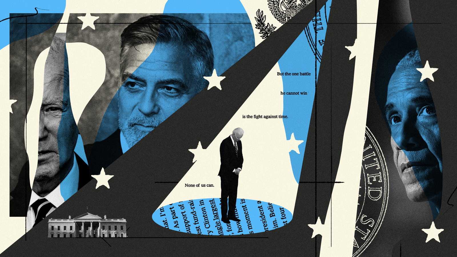 President Biden with George Clooney at the 2024 fundraiser