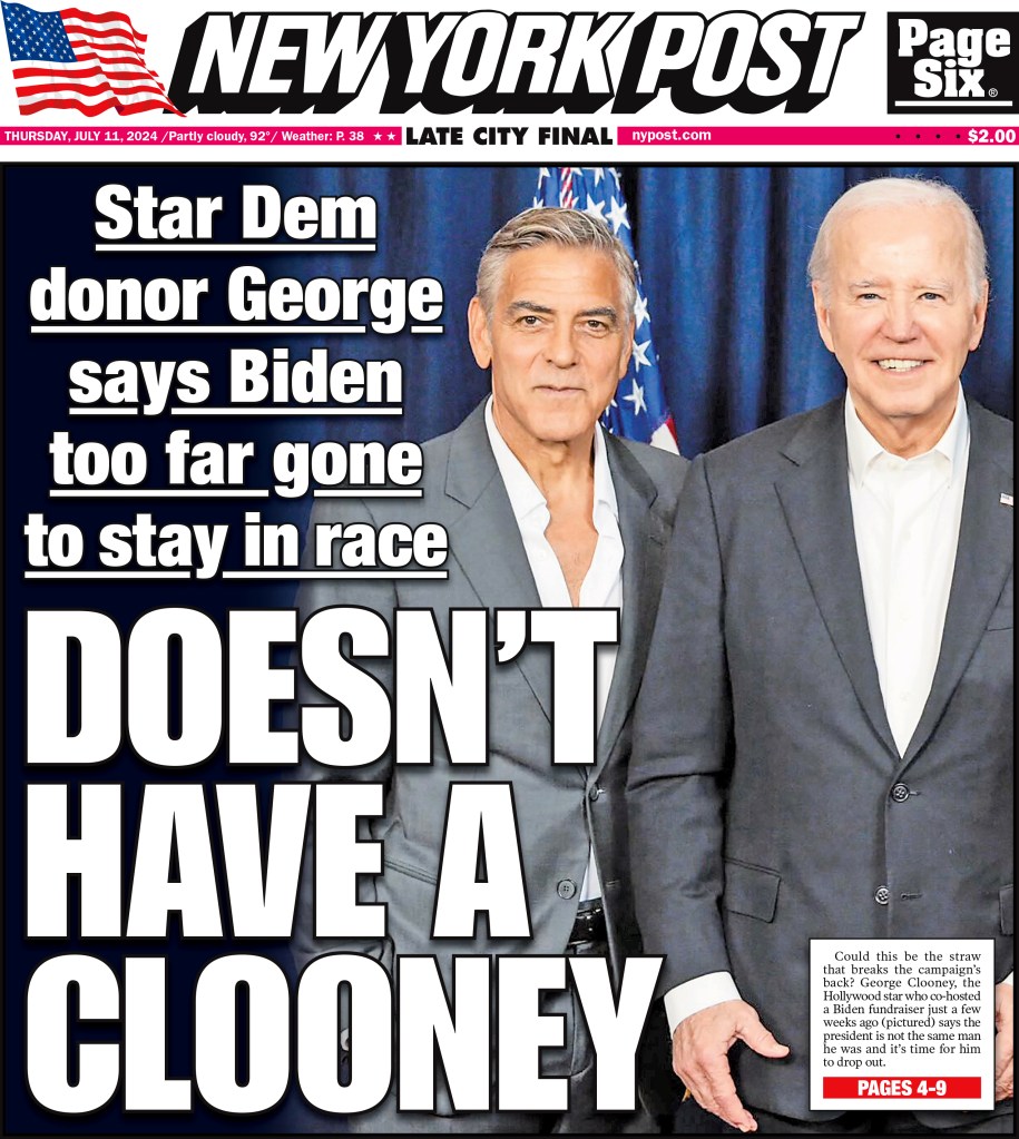 Joe Biden with George Clooney, 2024 Fundraiser