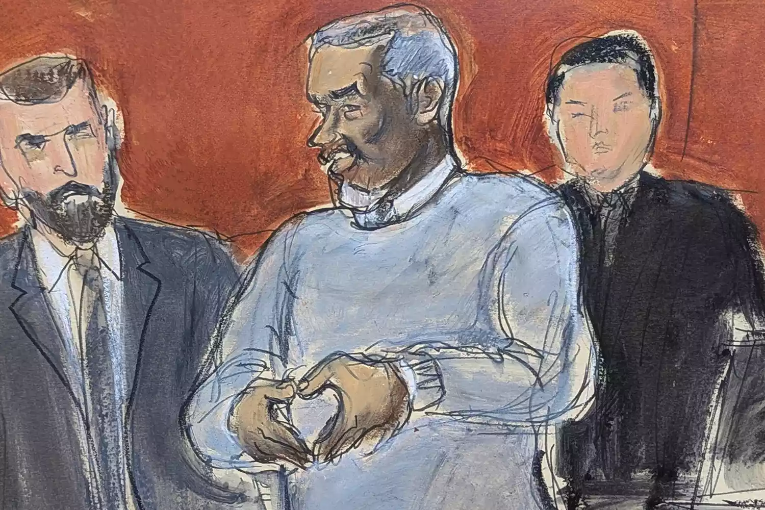 Diddy attends his sex trafficking trial in New York courtroom