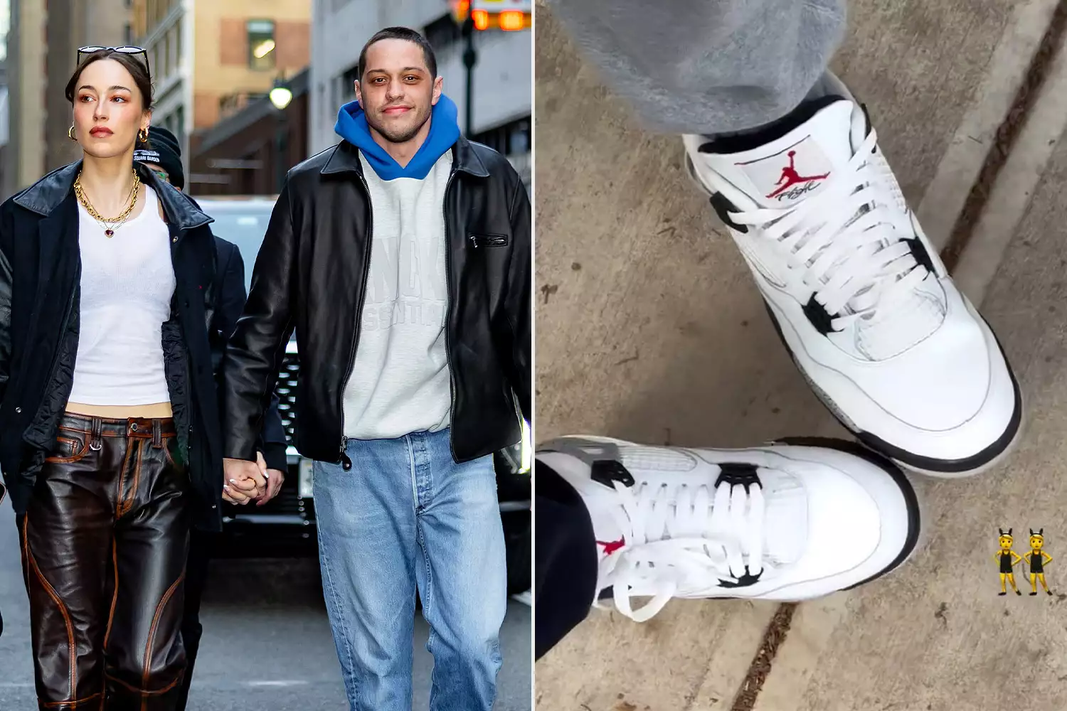 Elsie Hewitt and Pete Davidson photographed on a New York City outing in 2025.