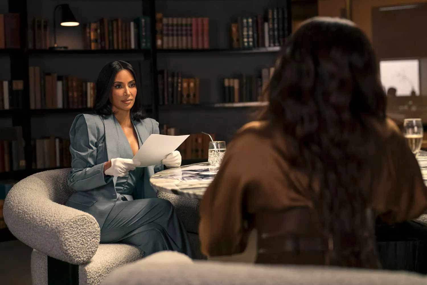 All's Fair cast at the law firm table