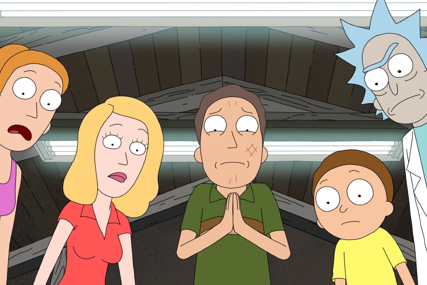 Rick and Morty Season 8 key art featuring Rick and Morty