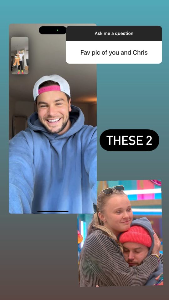 JoJo Siwa and Chris Hughes in Celebrity Big Brother