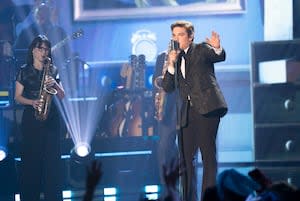 american idol contestants during the 2025 competition performing on stage