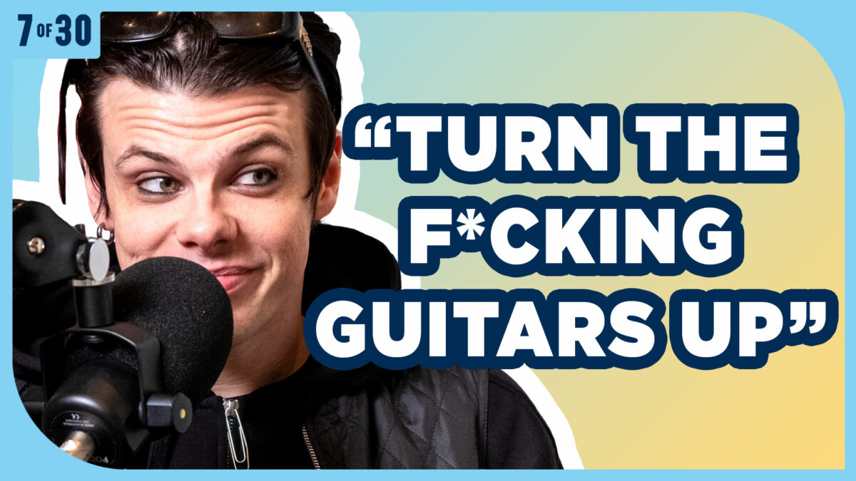 Brian Burkheiser performing live with I Prevail