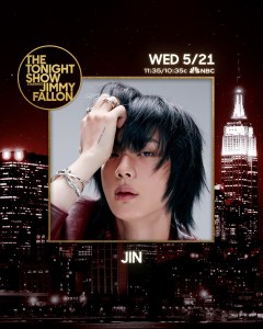 Jin of BTS on The Tonight Show Starring Jimmy Fallon